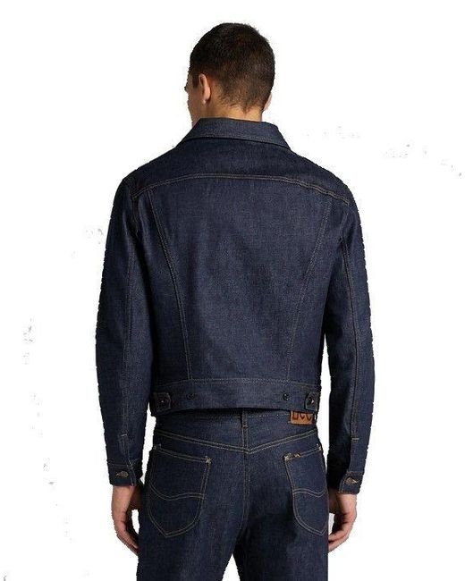 Lee Jeans Denim 50's Rider Jacket Dry in Blue for Men - Lyst