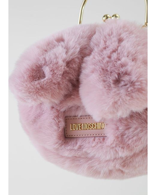 fluffy moschino bag