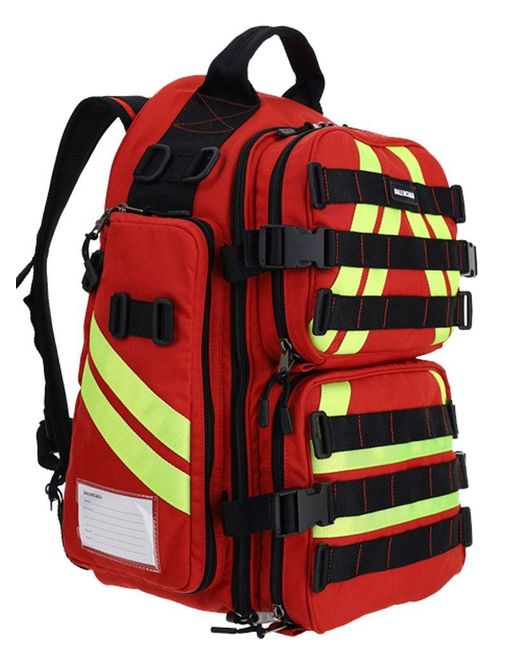 balenciaga backpack red