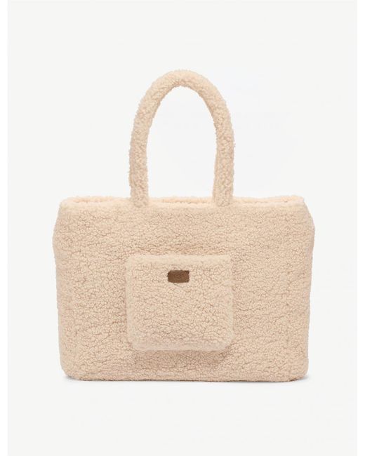 UGG Adrina Tote Sherpa in Natural | Lyst