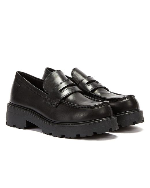 Vagabond Shoemakers Leather Cosmo 2.0 Loafers in Black | Lyst