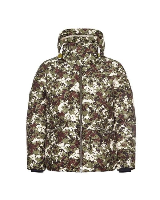 Moncler Synthetic Blanc Jacket in Green for Men | Lyst