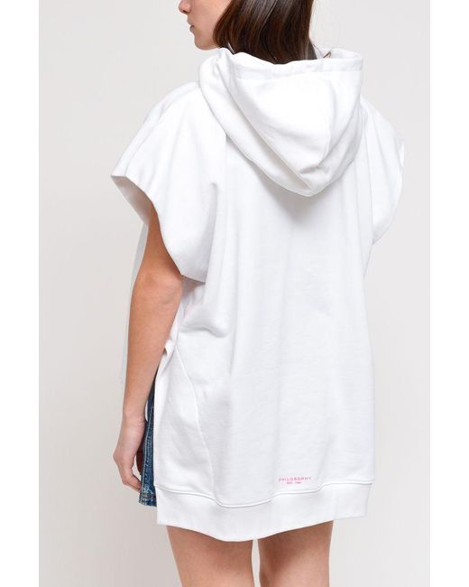 Philosophy Felpa Con Cappuccio Con Stampa in Pink - Lyst