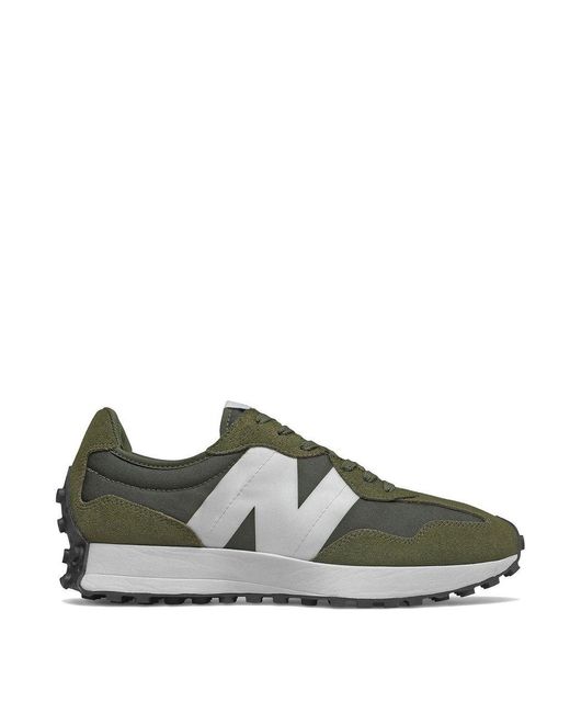 New Balance Suede 327 Trainers in Green for Men Lyst Australia