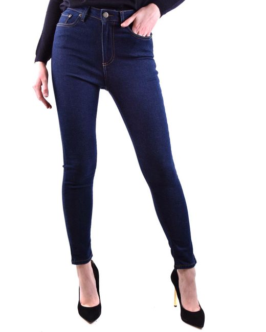 Twinset Denim Twin-set Blue Other Materials Jeans | Lyst