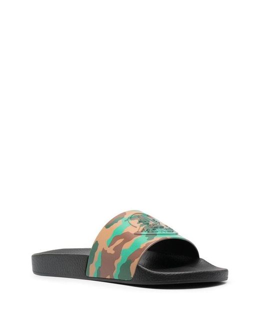 camouflage slide sandals