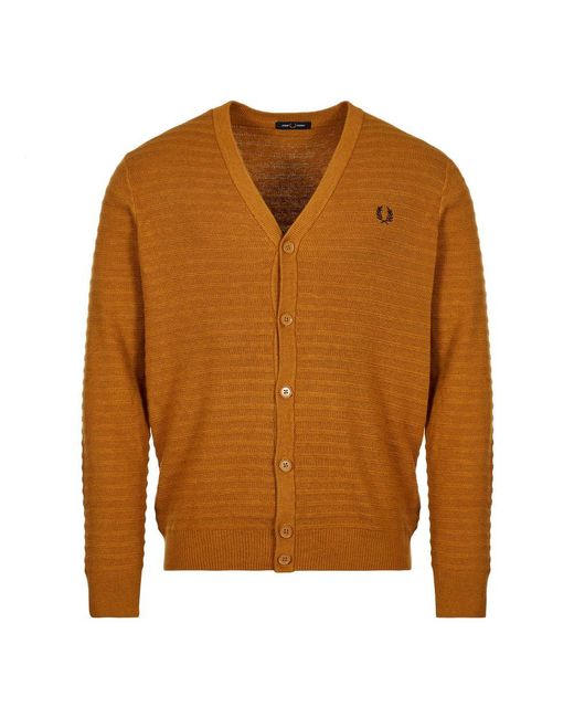 fred perry cardigan mens