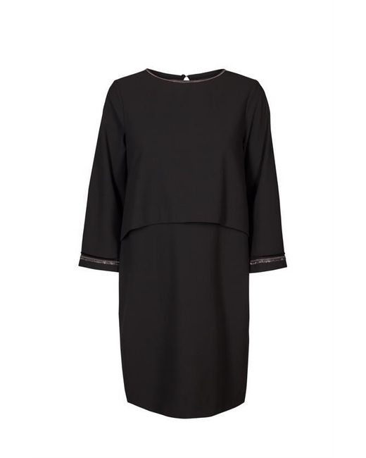 Mos Mosh Synthetic Alex Vee Dress in Black | Lyst