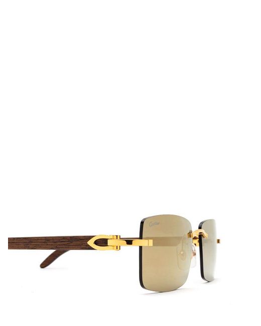 Cartier Sunglasses in Gold (Green) for 
