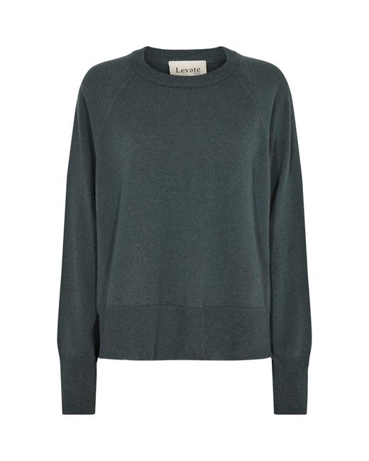 Levete Room Cashmere Troja Jumper in Grey (Green) Lyst