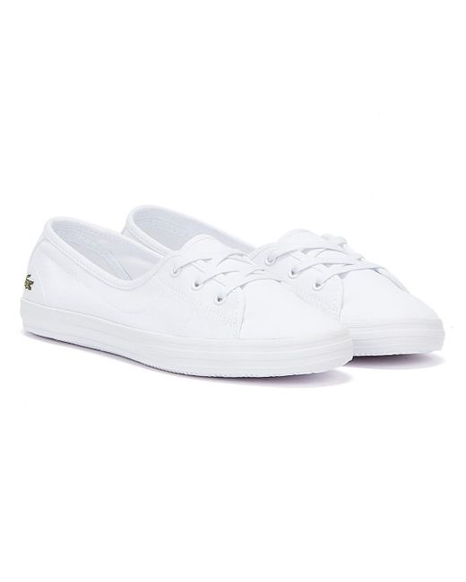 Lacoste Leather Ziane Chunky Bl 2 in White - Save 28% | Lyst