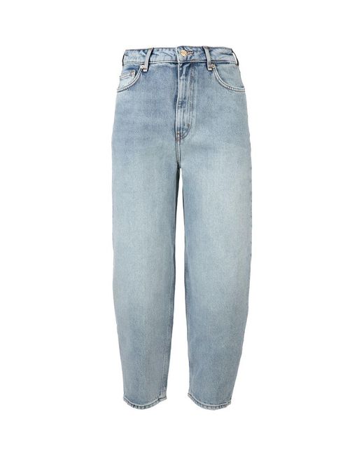 High-rise Balloon Jeans in Blue 