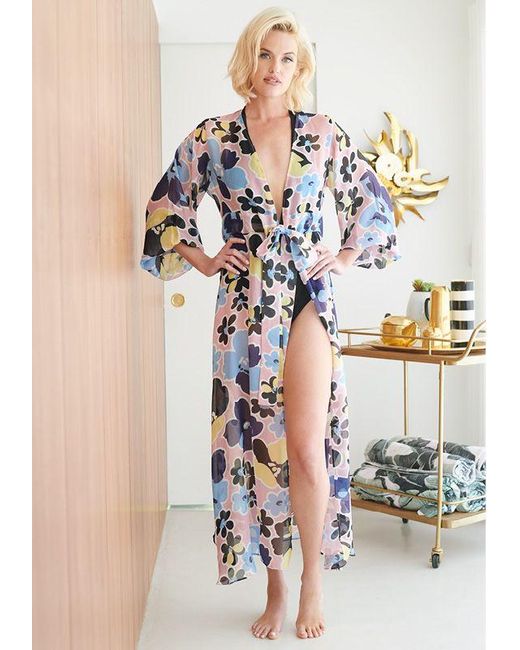 miro wrap maxi dress