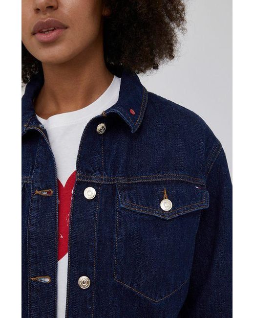 Tommy Hilfiger Denim Giubbotto Jeans Donna . in Blue | Lyst