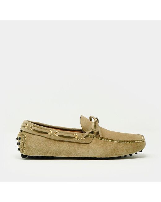 Car Shoe Mocassino Con Fiocchetto Fondo Con Gommini In Camoscio Deserto for  Men | Lyst
