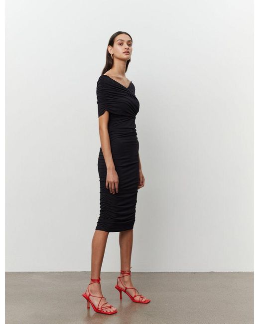 Day Birger et Mikkelsen Synthetic Margot Wrap Jersey Dress in Black | Lyst  Australia