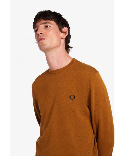 fred perry orange jumper