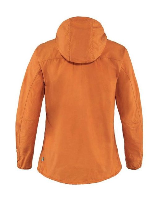 Atterley Women Clothing Jackets Outdoor Jackets Spicy Orange Fjallraven Womens High Coast Wind Jacket Spicy Orange Colour 