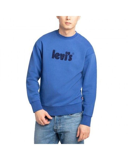 Levi's Felpa Uomo 38712-0045 in Blue for Men | Lyst UK