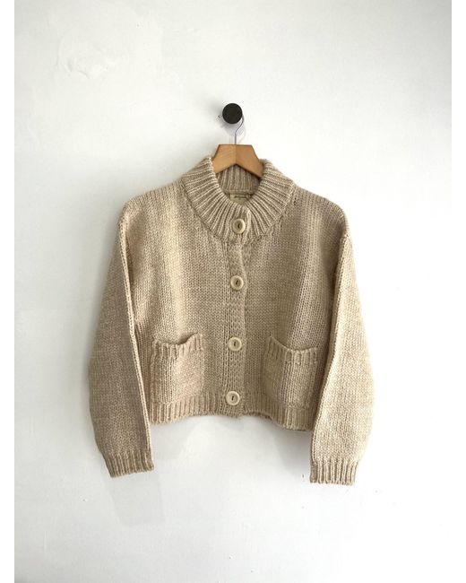 Bellerose Wool Naneci Knit Jacket in Natural | Lyst