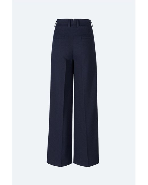 Riani Synthetic Wide Twill Trousers in Black (Blue) | Lyst