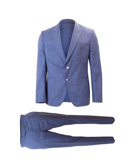BOSS by HUGO BOSS H-huge-2pcs_peak-222 Suit in Blue for Men | Lyst Canada