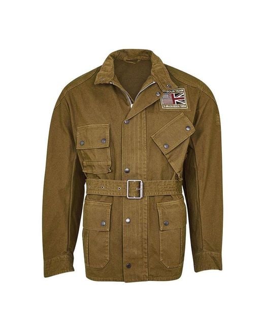 Barbour Cotton International Steve Mcqueen Washed Southwest Casual ...
