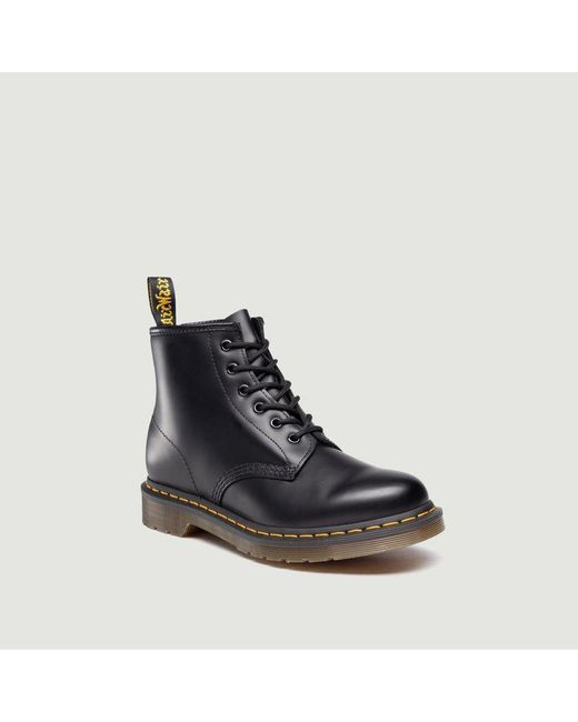 Dr. Martens Smooth Leather Low Boots 101 Smooth Dr. Martens in Black | Lyst