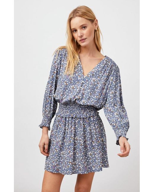 Rails Zana Dress Blue Ditsy Floral | Lyst