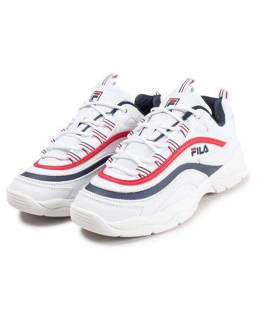 fila ray low wmn white