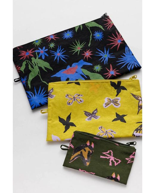 BAGGU Jessica Williams Go Pouch Set in Yellow Lyst