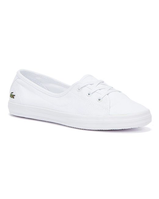 Lacoste Leather Ziane Chunky Bl 2 in White - Save 25% | Lyst