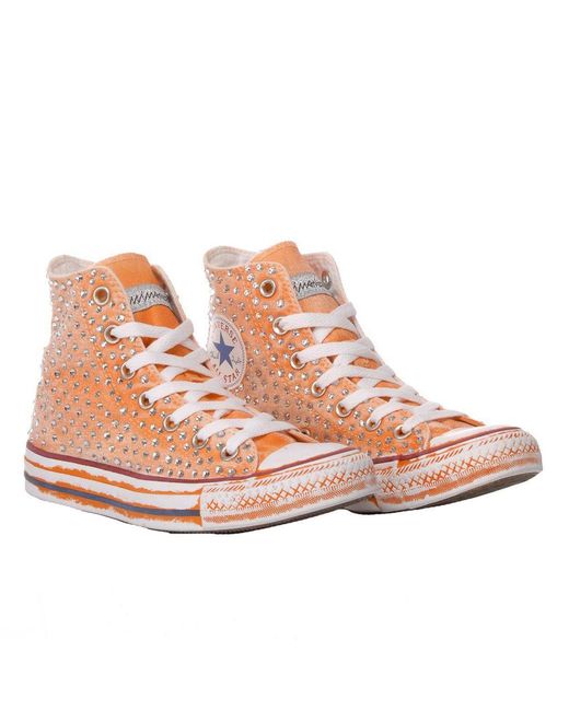 high top orange converse