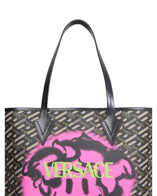 Versace Smile Medusa Shopping Bag | Lyst