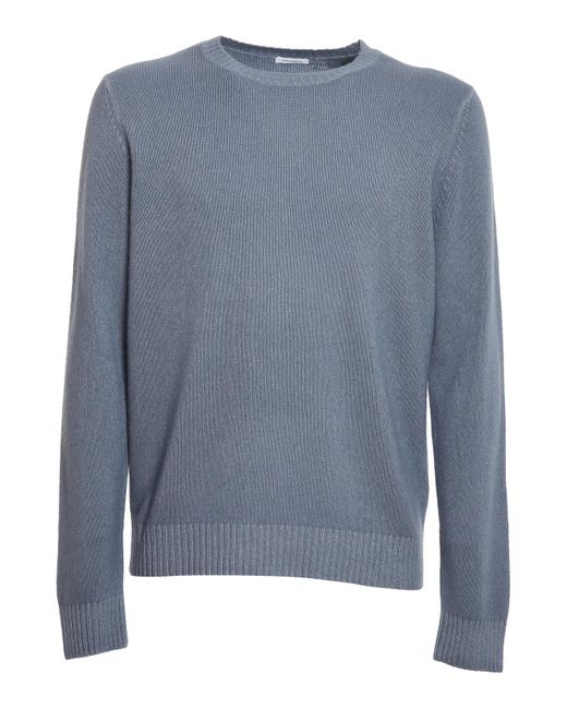 Malo Round Neck Cashmere Dyed in Blue for Men | Lyst