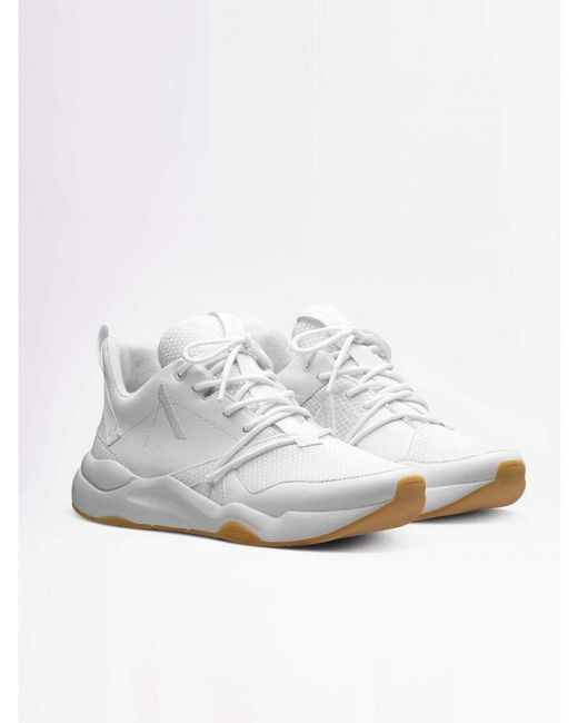 Women's Asymtrix Mesh F pro90 All White Light Gum Sneakers Women's Asymtrix Mesh F pro90 All White Light Gum Sneakers
