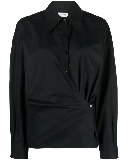 Lemaire Shirt in Black | Lyst