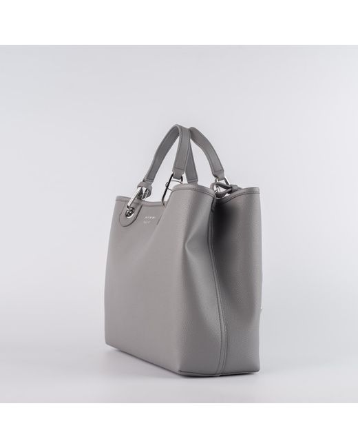 Emporio Armani Borsa Shopping In Ecopelle in Grey (Gray) | Lyst