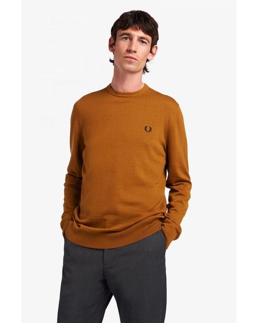 fred perry orange jumper