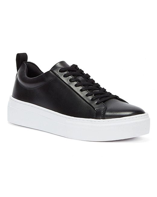 vagabond black platform trainers