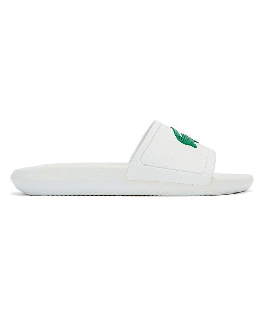 green lacoste sliders