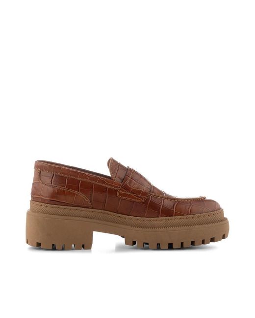 Shoe The Bear Iona Loafer in Brown | Lyst