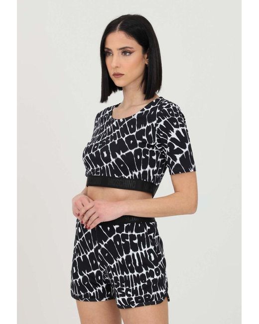 black moschino top