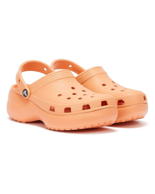 Crocs™ Classic Platform Papaya Clogs in Orange Lyst