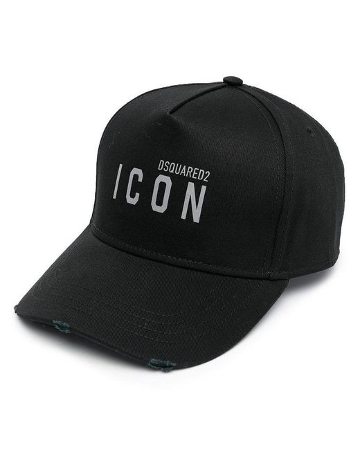 DSquared² Cotton Small Reflective Icon Print Cap in Black for Men - Save  21% - Lyst