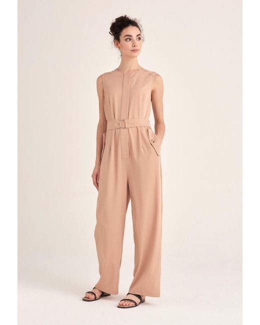 Paisie Synthetic Sleeveless Utility Jumpsuit Lyst