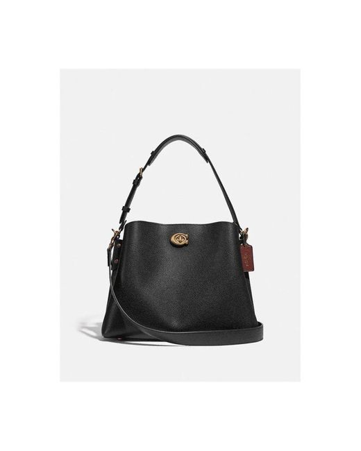 COACH Leather Willow Shoulder Bag Os in Black Lyst UK