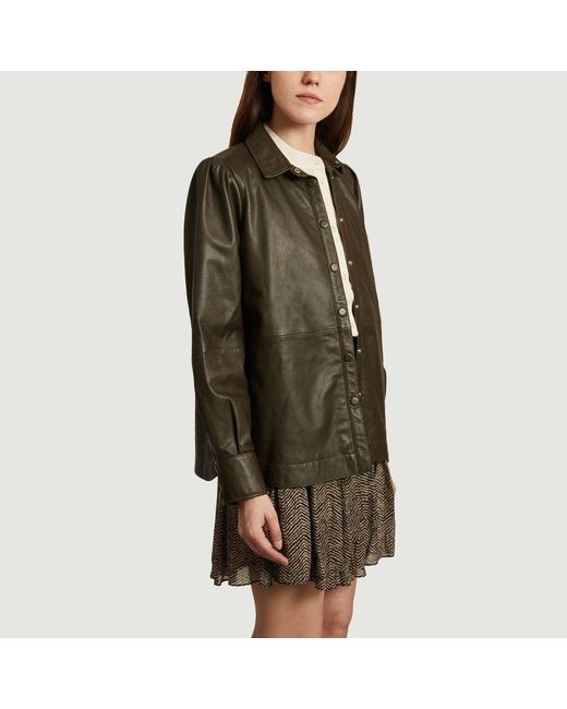 second female leather jacket