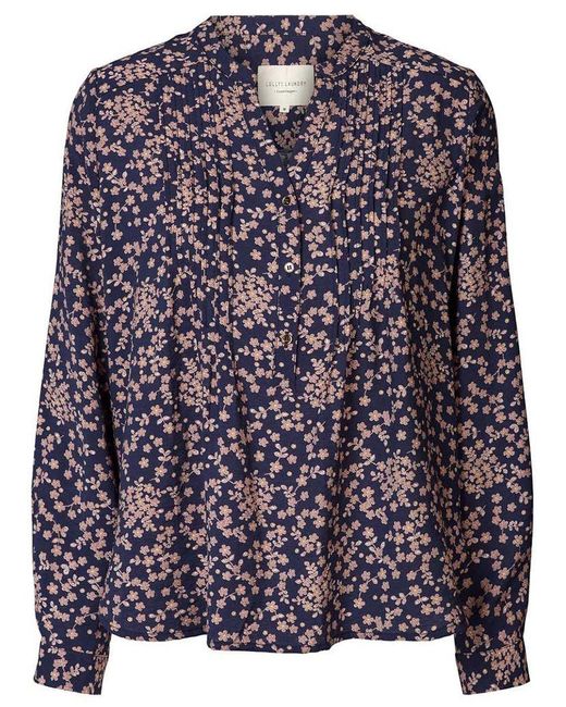 Lolly's Laundry Synthetic Lollys Laundry Helena Navy Floral Blouse in ...