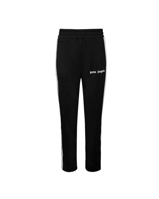 Palm Angels Pantalone Nero Con Logo in Black for Men - Lyst